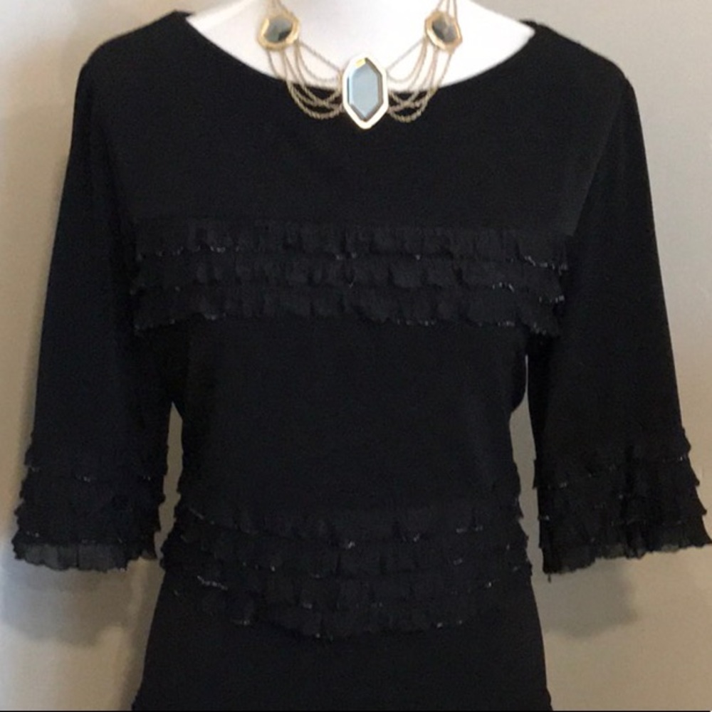 Beautiful ruffled LBD!